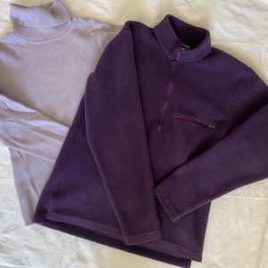 Purple Pair Turtleneck and Jacket